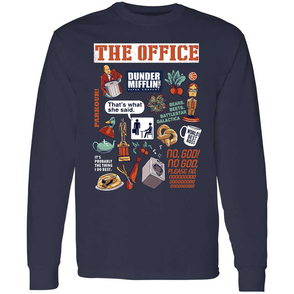 Long Sleeve T-Shirt - G45W1NKZ - Navy - 2