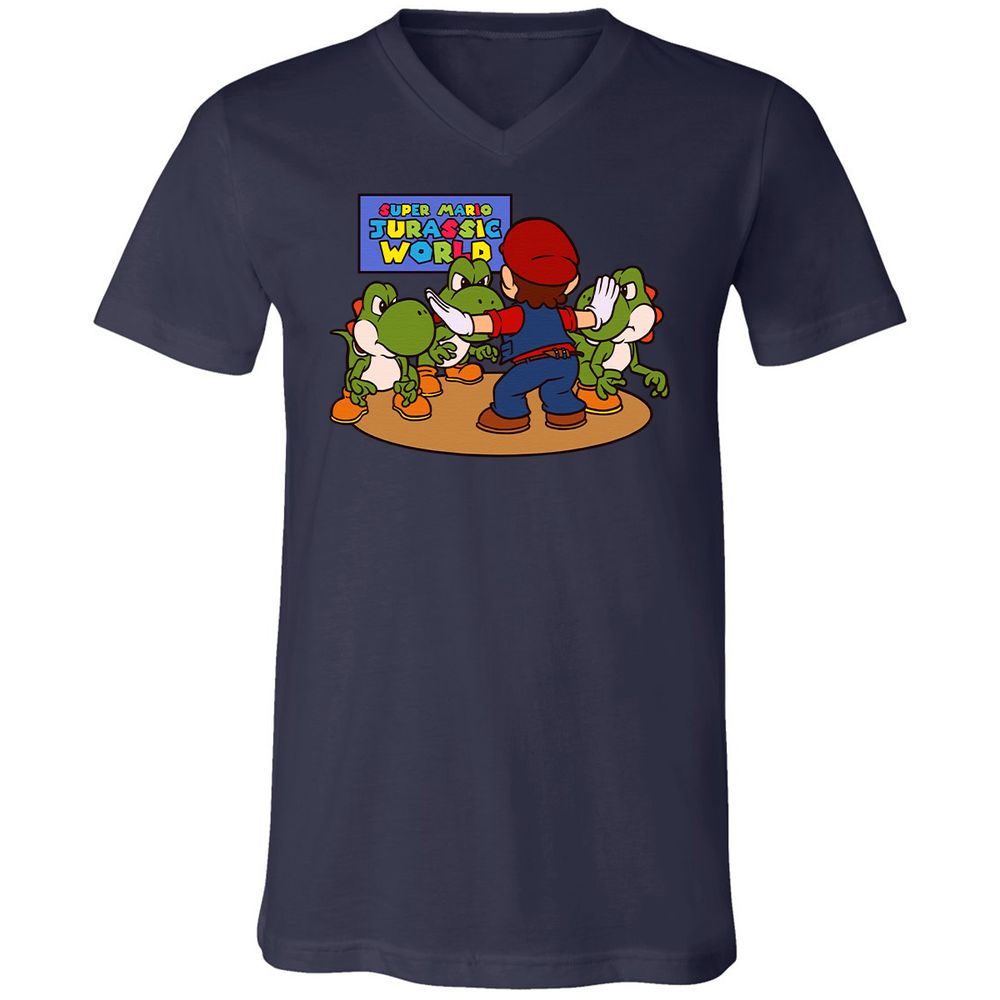 Unisex V-Neck T-Shirt - MDTF9BYS - Navy - 2