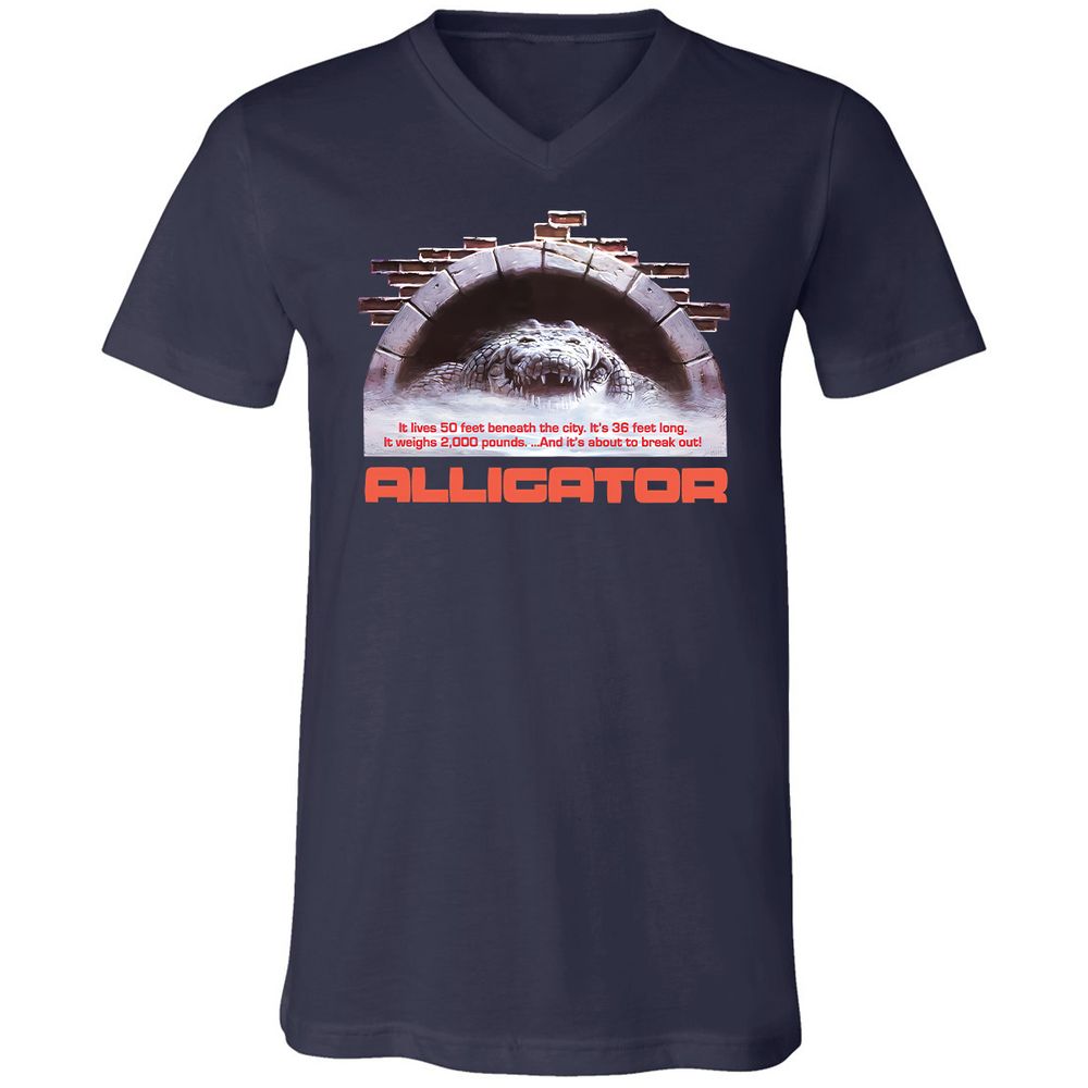 Unisex V-Neck T-Shirt - 2ZSVGE16 - Navy - 2