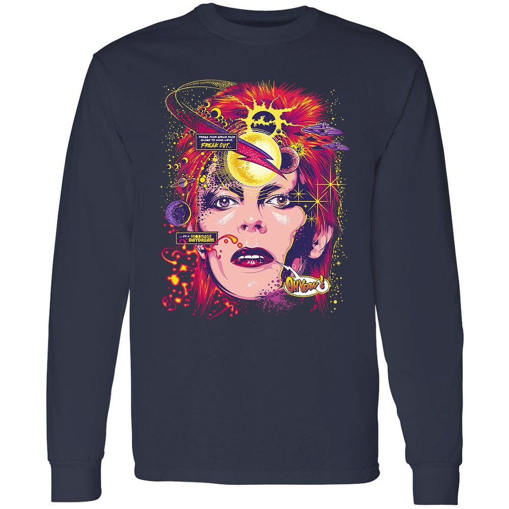 Long Sleeve T-Shirt - 677LA6ZU - Navy - 2