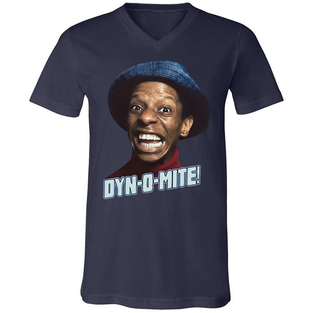 Unisex V-Neck T-Shirt - CCQ7XMJN - Navy - 2