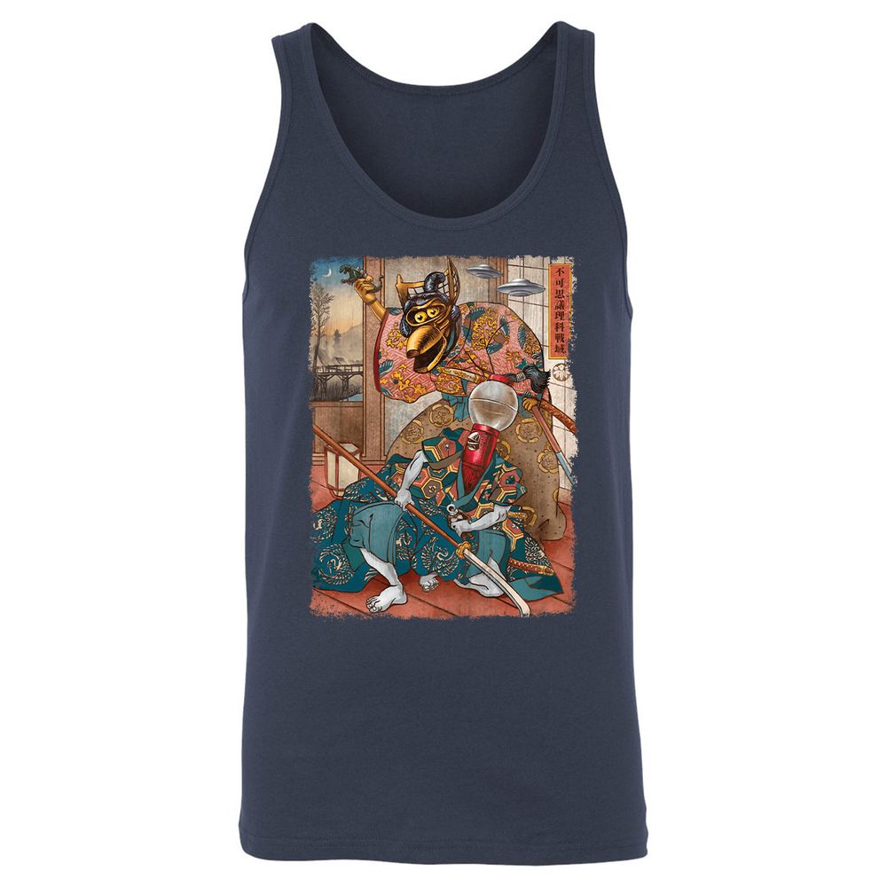 Unisex Jersey Tank - 5RGZLETR - Navy - 2