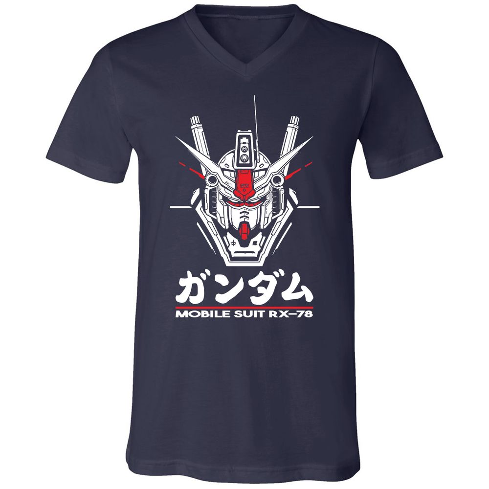 Unisex V-Neck T-Shirt - 4EFY2R3P - Navy - 2
