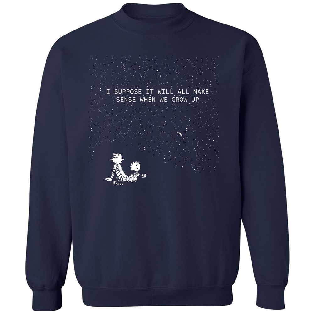 Calvin and Hobbes Stars - Navy - 2