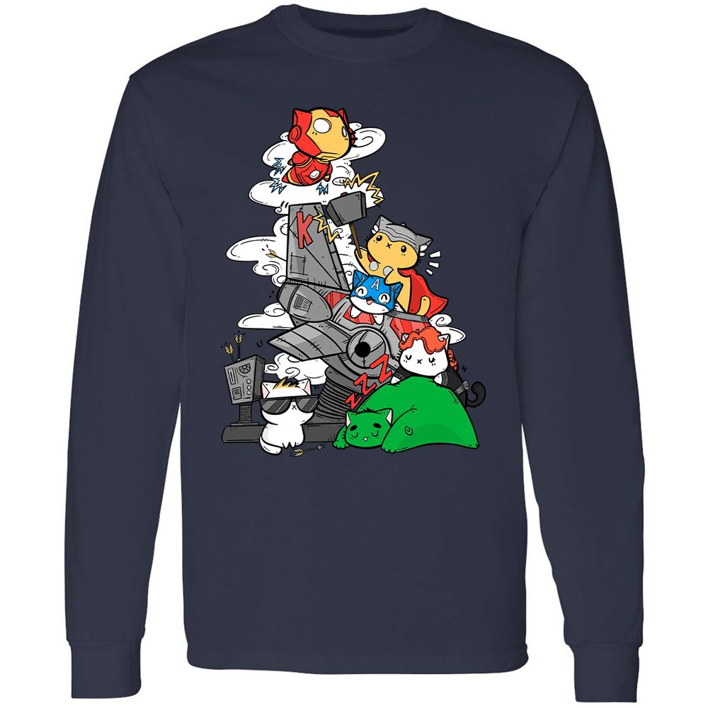 Long Sleeve T-Shirt - LZ19UXRB - Navy - 2