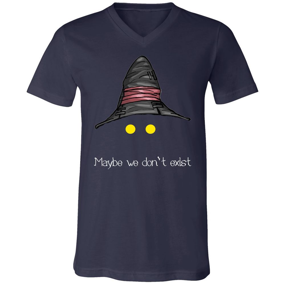 Unisex V-Neck T-Shirt - ECJU2VM9 - Navy - 2