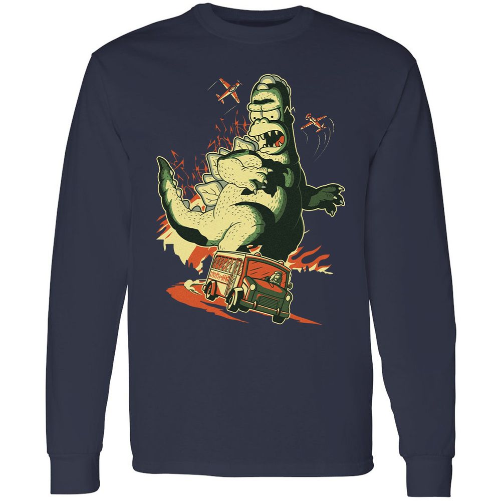 Long Sleeve T-Shirt - Z1ZSQVXP - Navy - 2