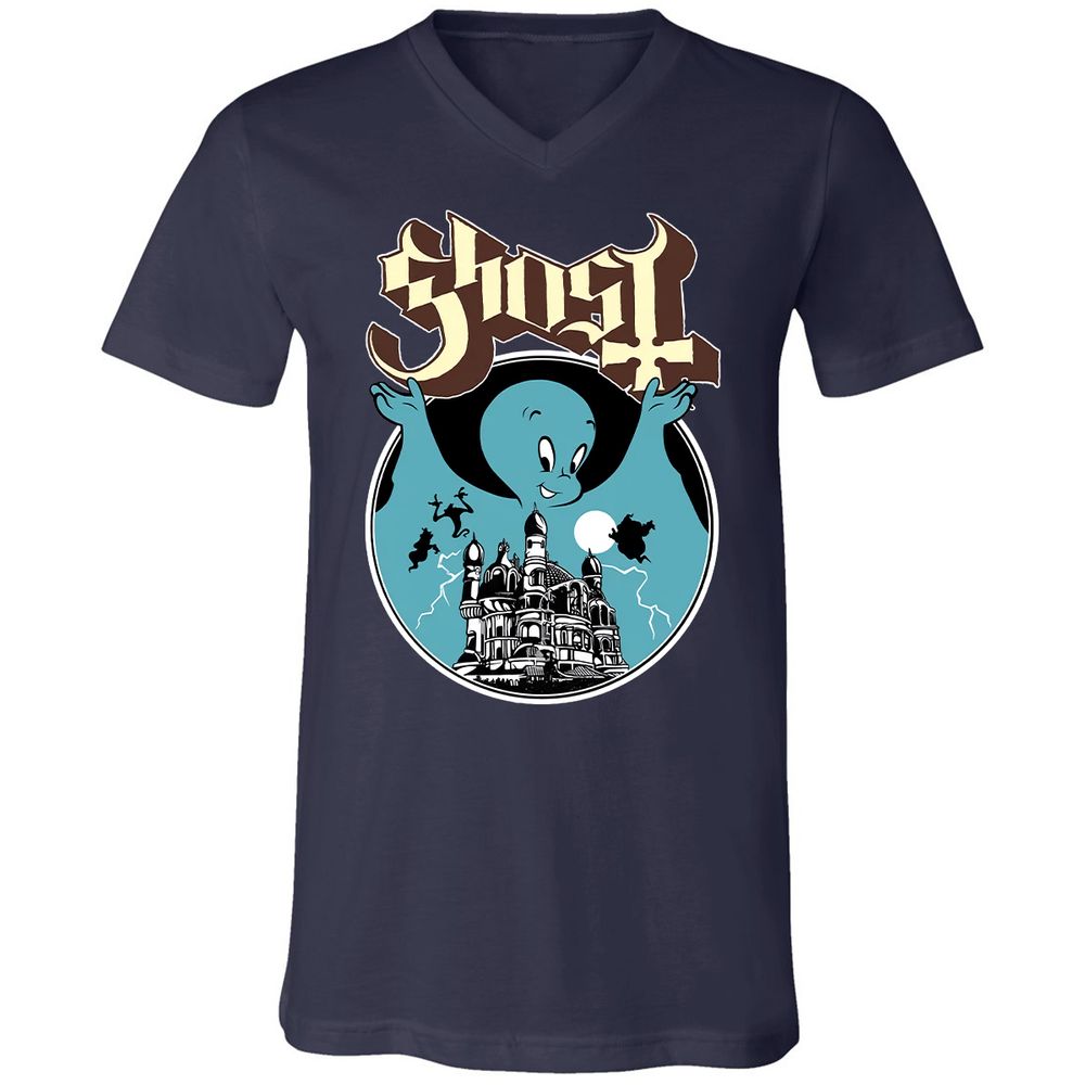 Unisex V-Neck T-Shirt - JWCS5191 - Navy - 2