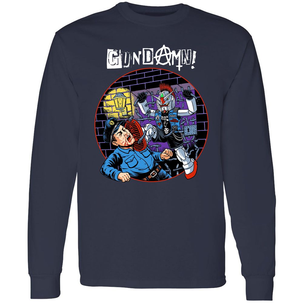 Long Sleeve T-Shirt - GXH5NS96 - Navy - 2