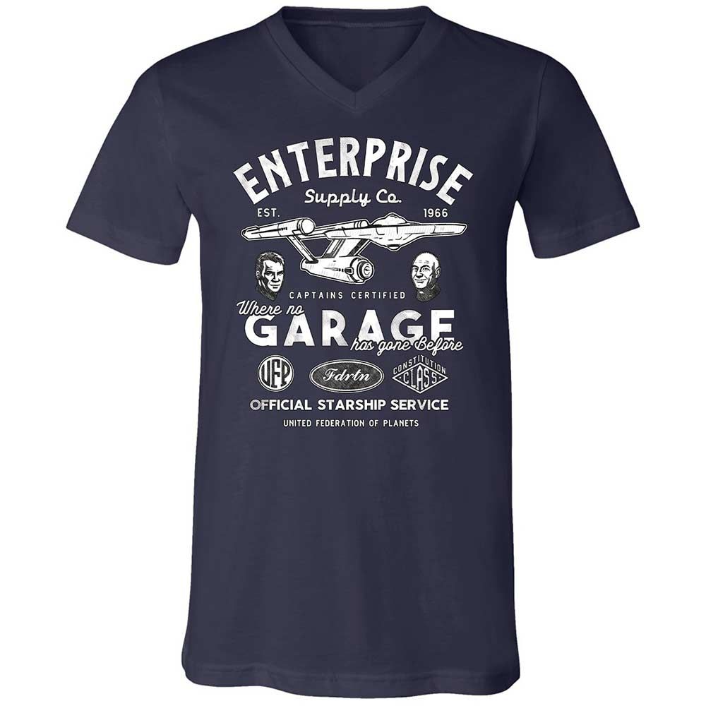 Unisex V-Neck T-Shirt - SWN6W8C2 - Navy - 2