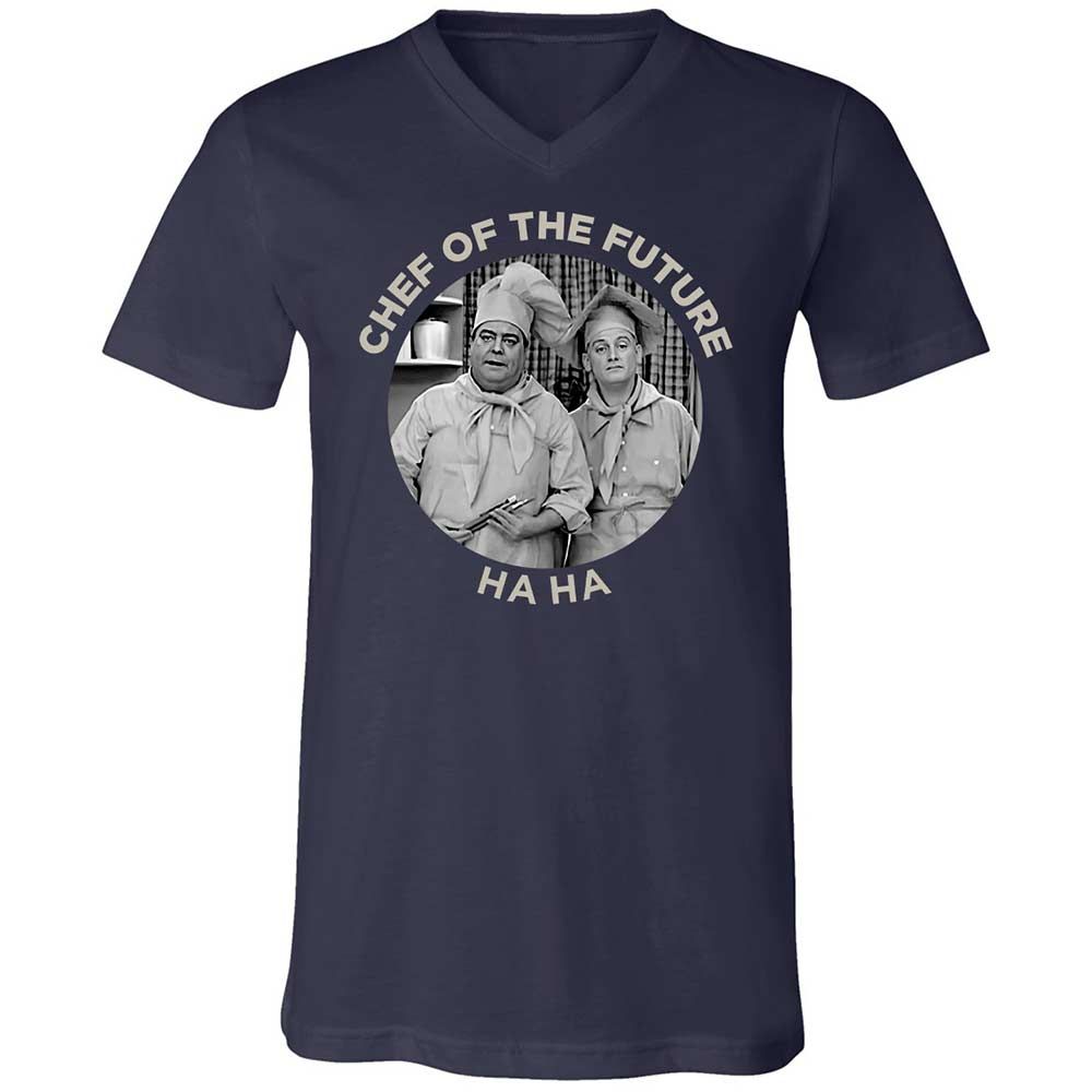 Unisex V-Neck T-Shirt - 6XYWNQQQ - Navy - 2