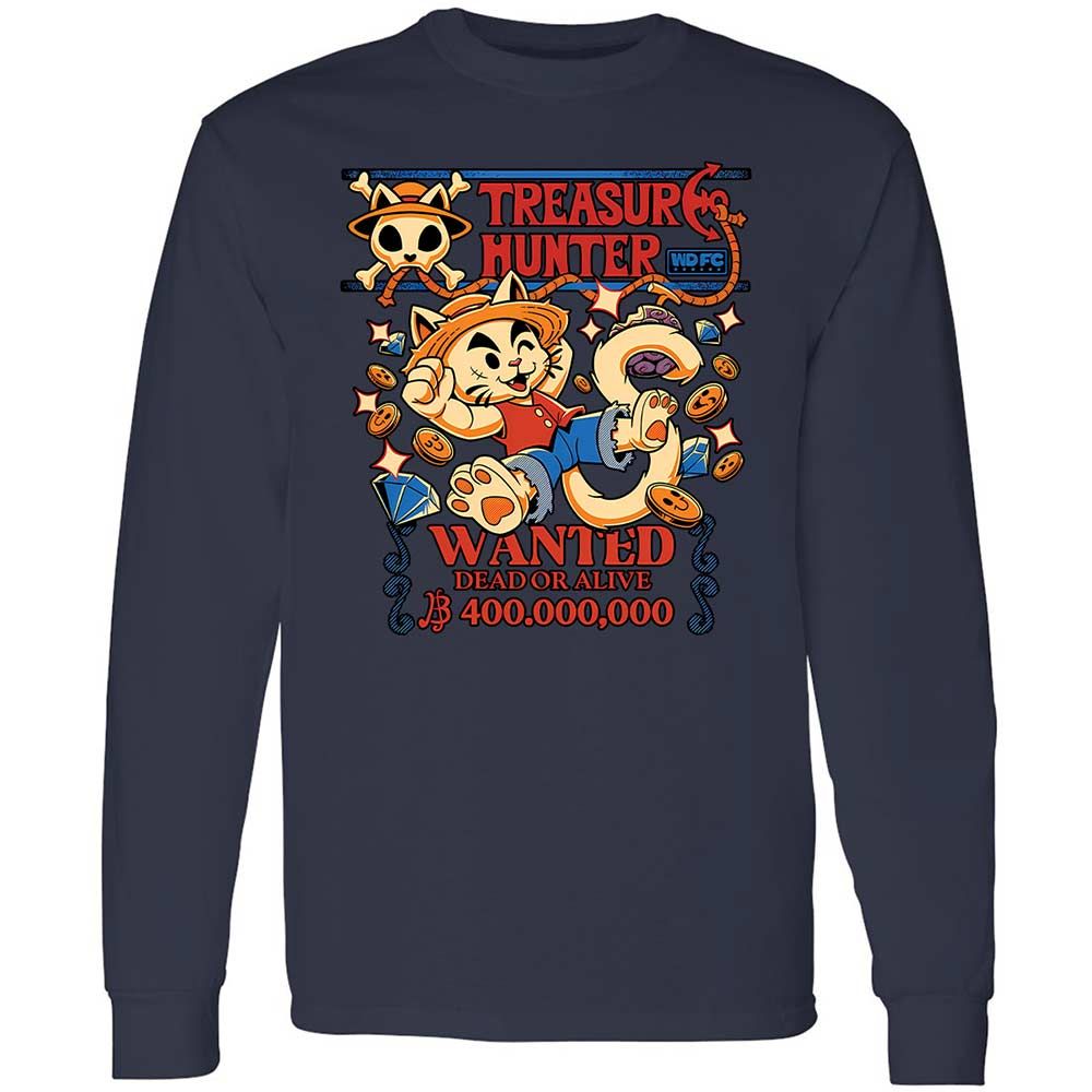 Long Sleeve T-Shirt - YHFTXG6U - Navy - 2