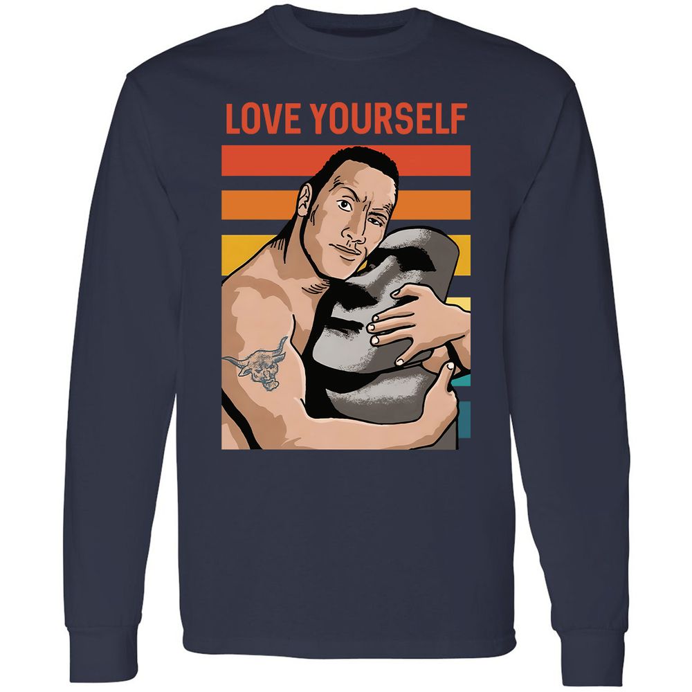 Long Sleeve T-Shirt - CS4YK7NJ - Navy - 2
