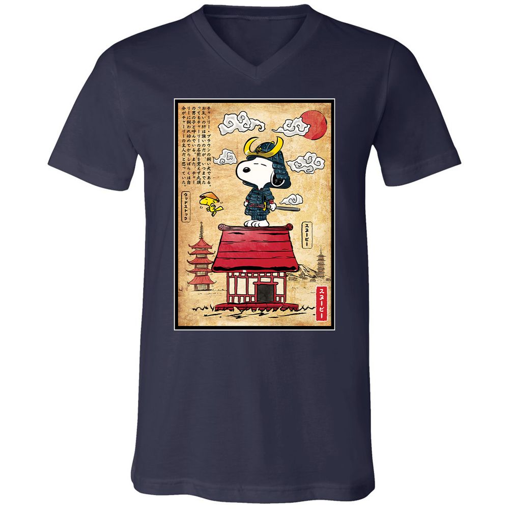 Unisex V-Neck T-Shirt - 49PCRJCS - Navy - 2