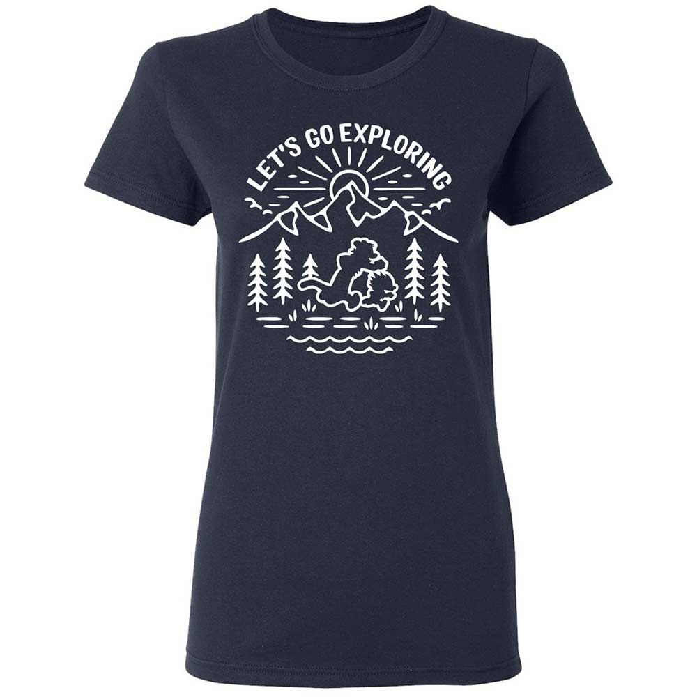 Women's T-Shirt - EU58BQQK - Navy - 2
