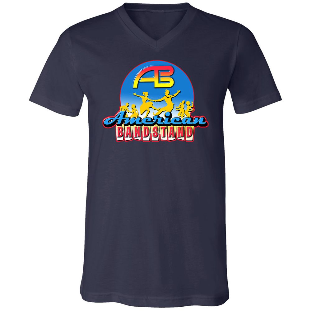 Unisex V-Neck T-Shirt - HS77C7DK - Navy - 2