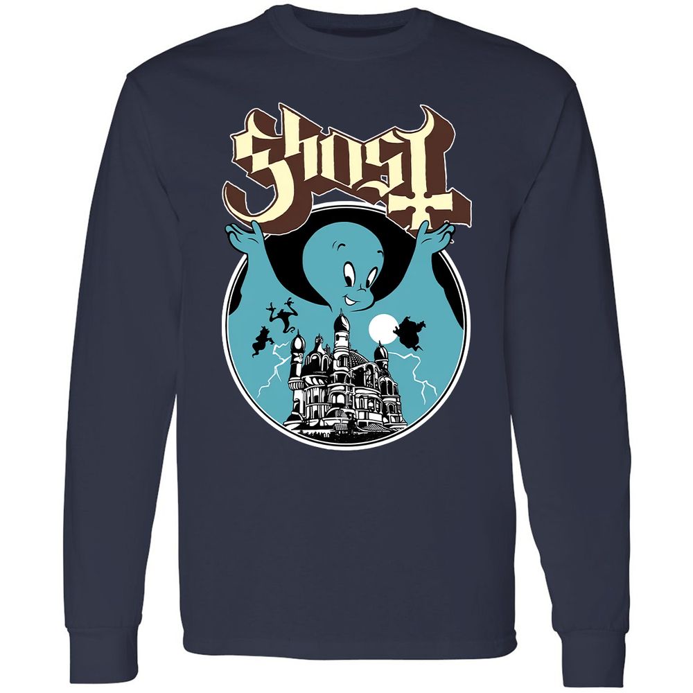 Long Sleeve T-Shirt - RFRHMT34 - Navy - 2