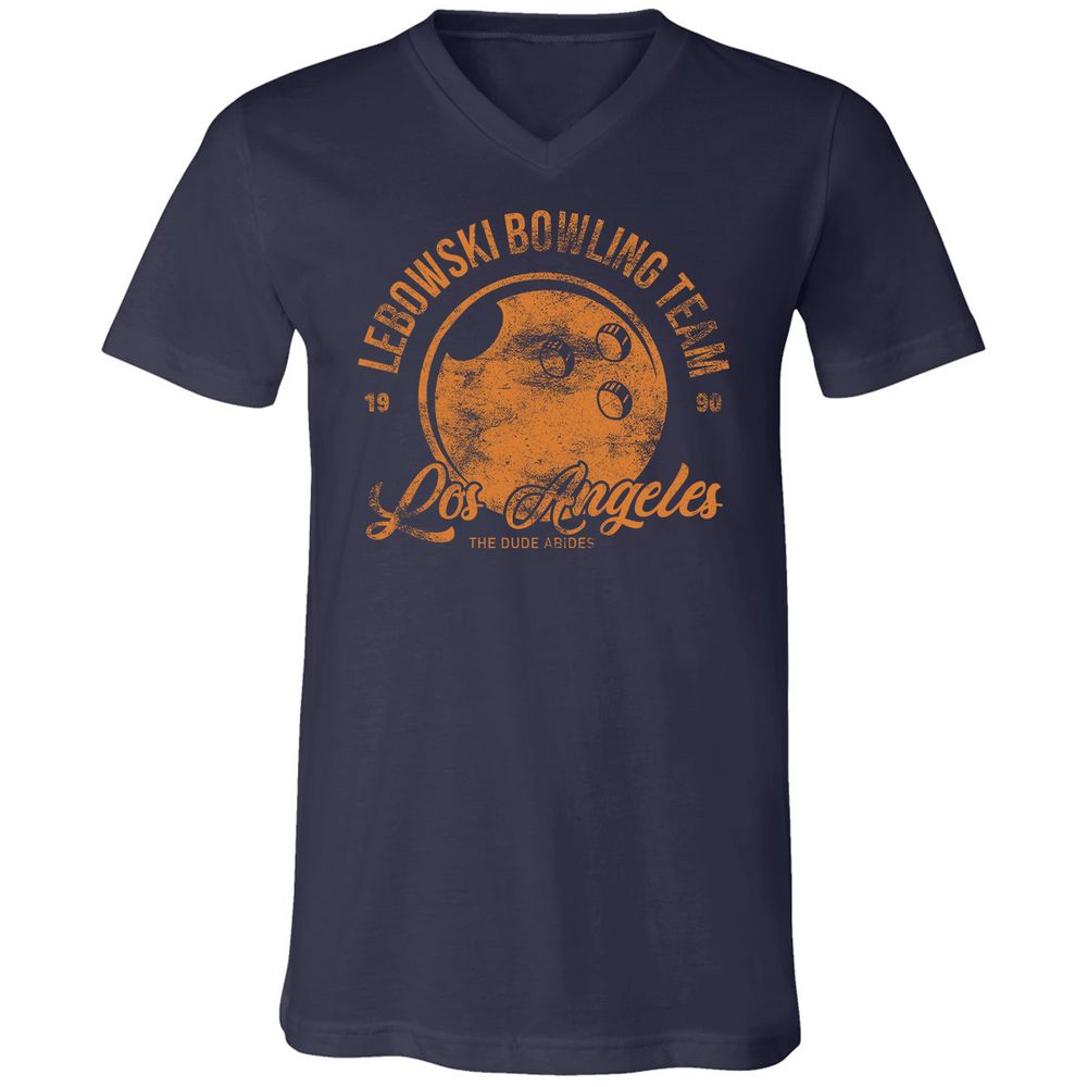 Unisex V-Neck T-Shirt - XC3E8VCH - Navy - 2