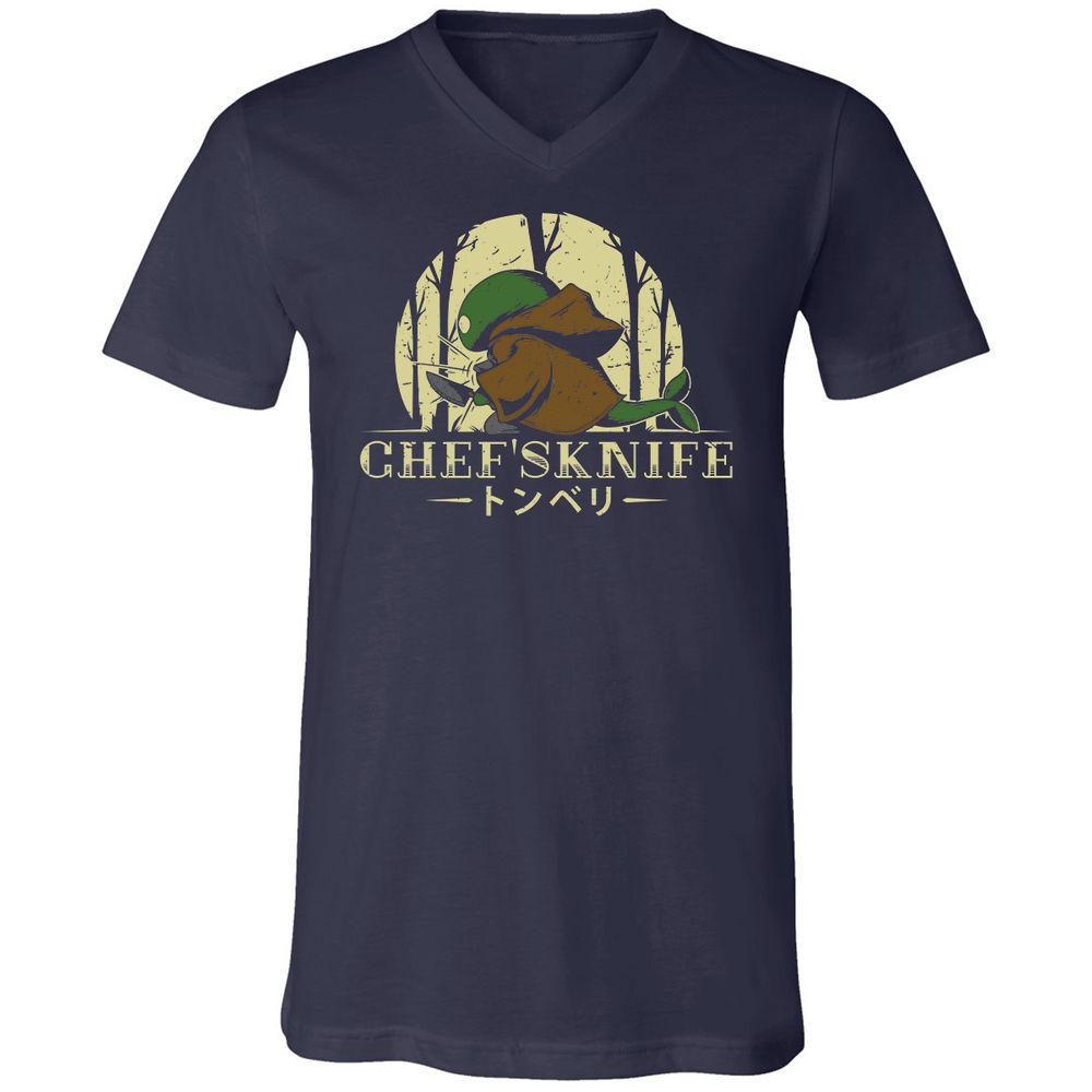 Unisex V-Neck T-Shirt - YK2MSPPX - Navy - 2