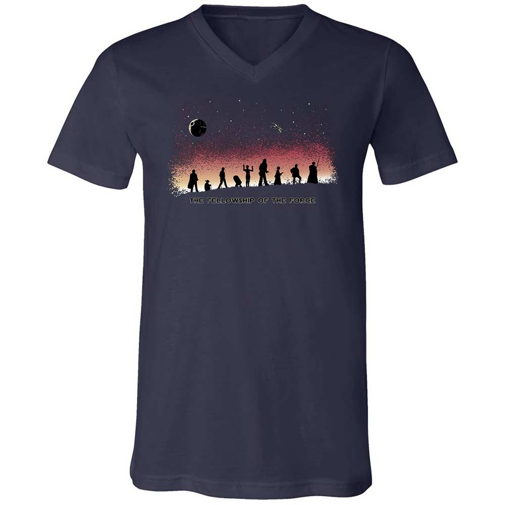 Unisex V-Neck T-Shirt - GEMM24Z9 - Navy - 2