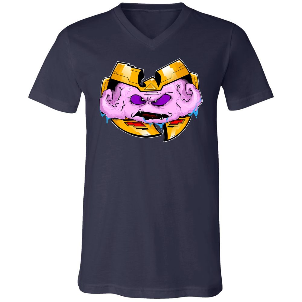 Unisex V-Neck T-Shirt - PJS7C3RV - Navy - 2