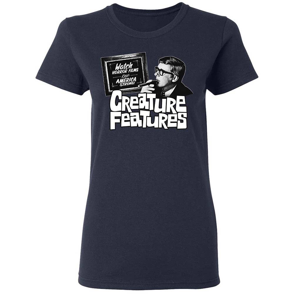 Bob Wilkins Creature Features - Navy - 2