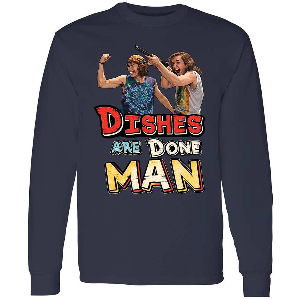 Long Sleeve T-Shirt - VQRUSN7N - Navy - 2
