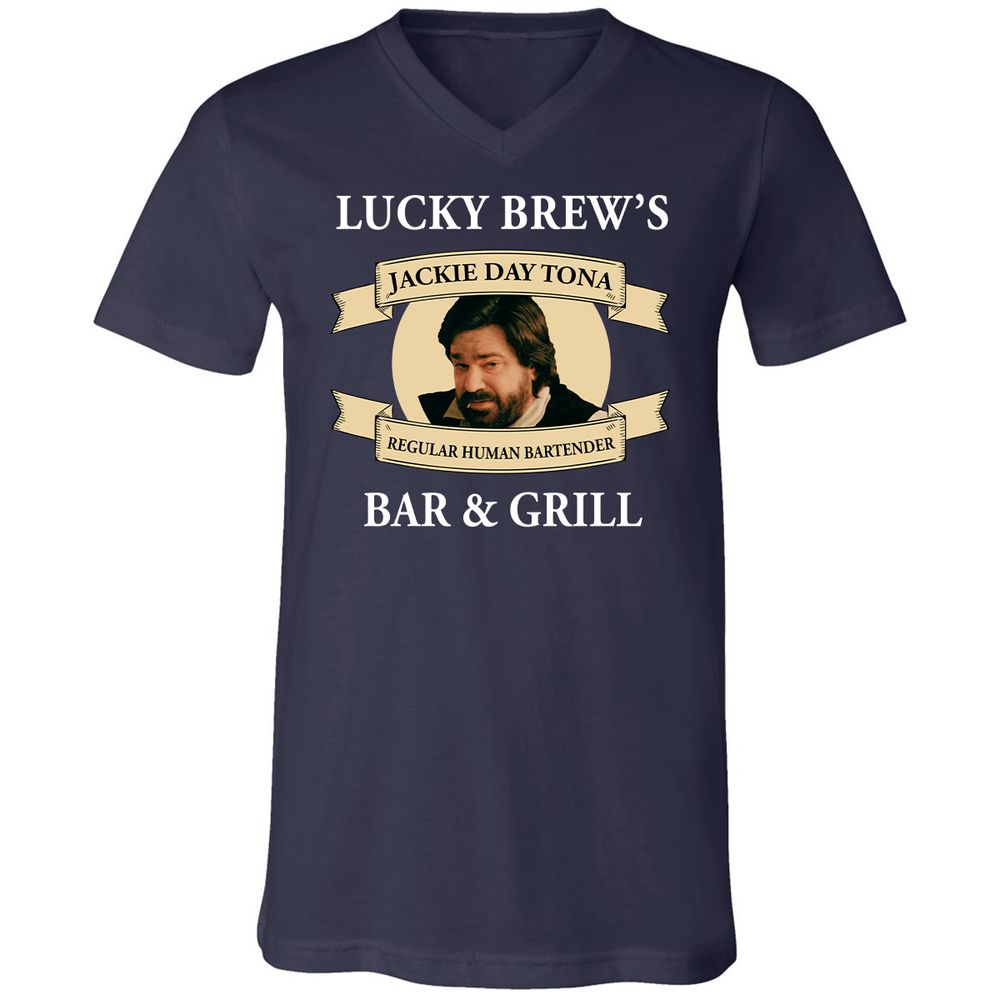 Unisex V-Neck T-Shirt - CCU4RG15 - Navy - 2