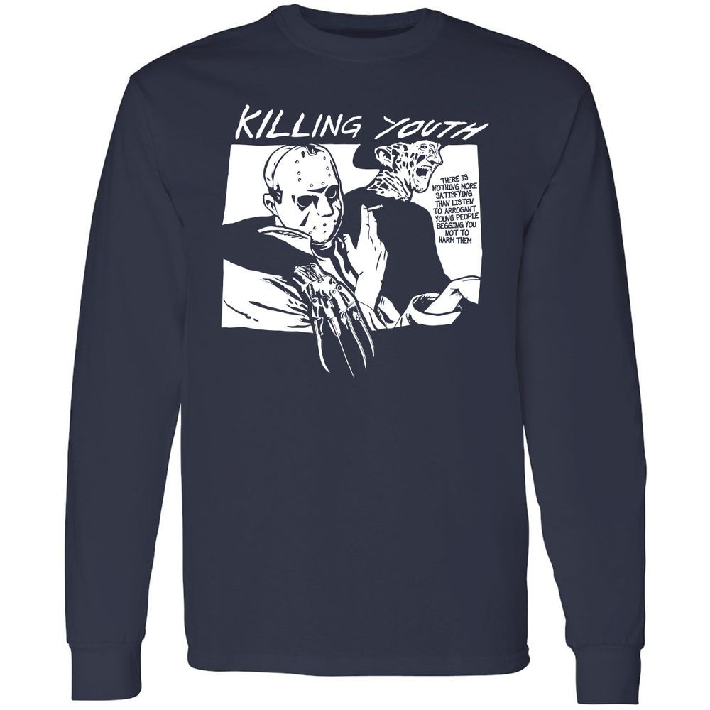 Long Sleeve T-Shirt - 8KT934H6 - Navy - 2