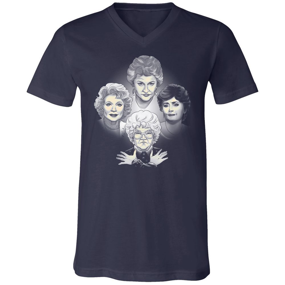 Unisex V-Neck T-Shirt - BH3LFBG5 - Navy - 2