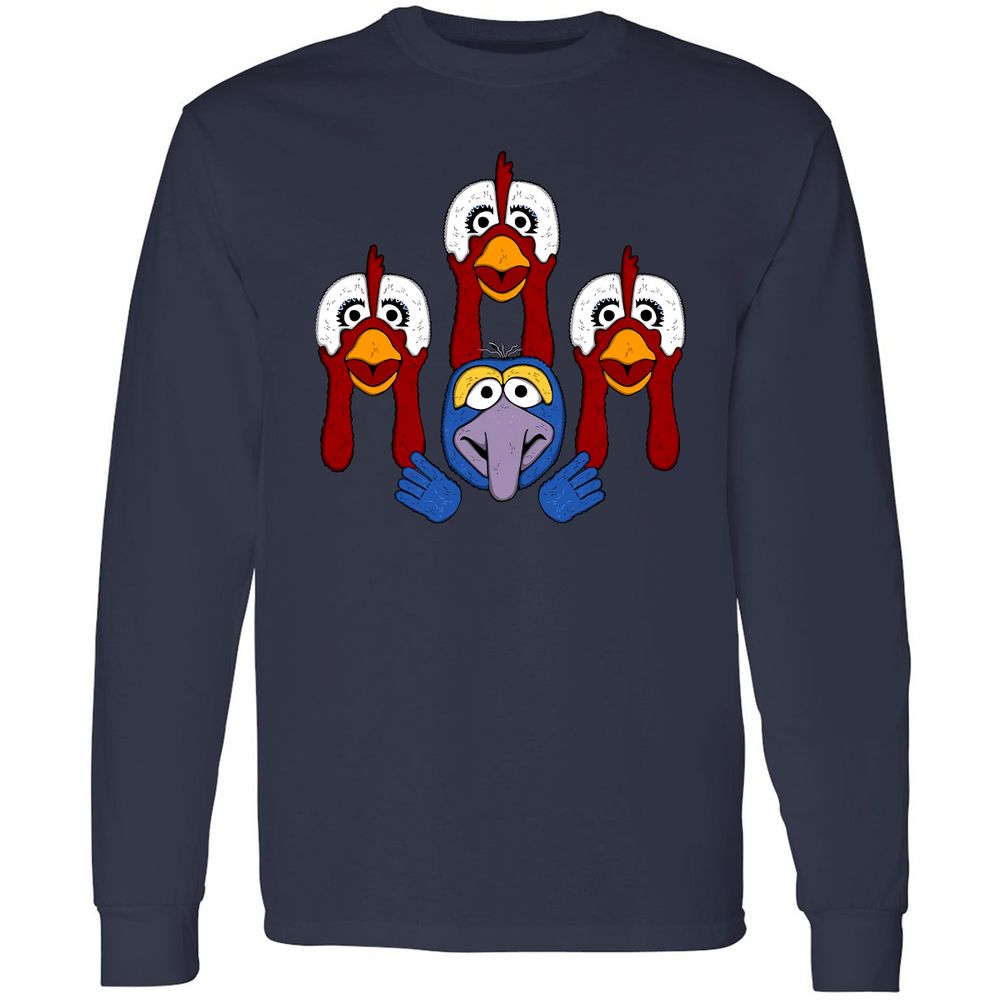 Long Sleeve T-Shirt - GHR588FQ - Navy - 2