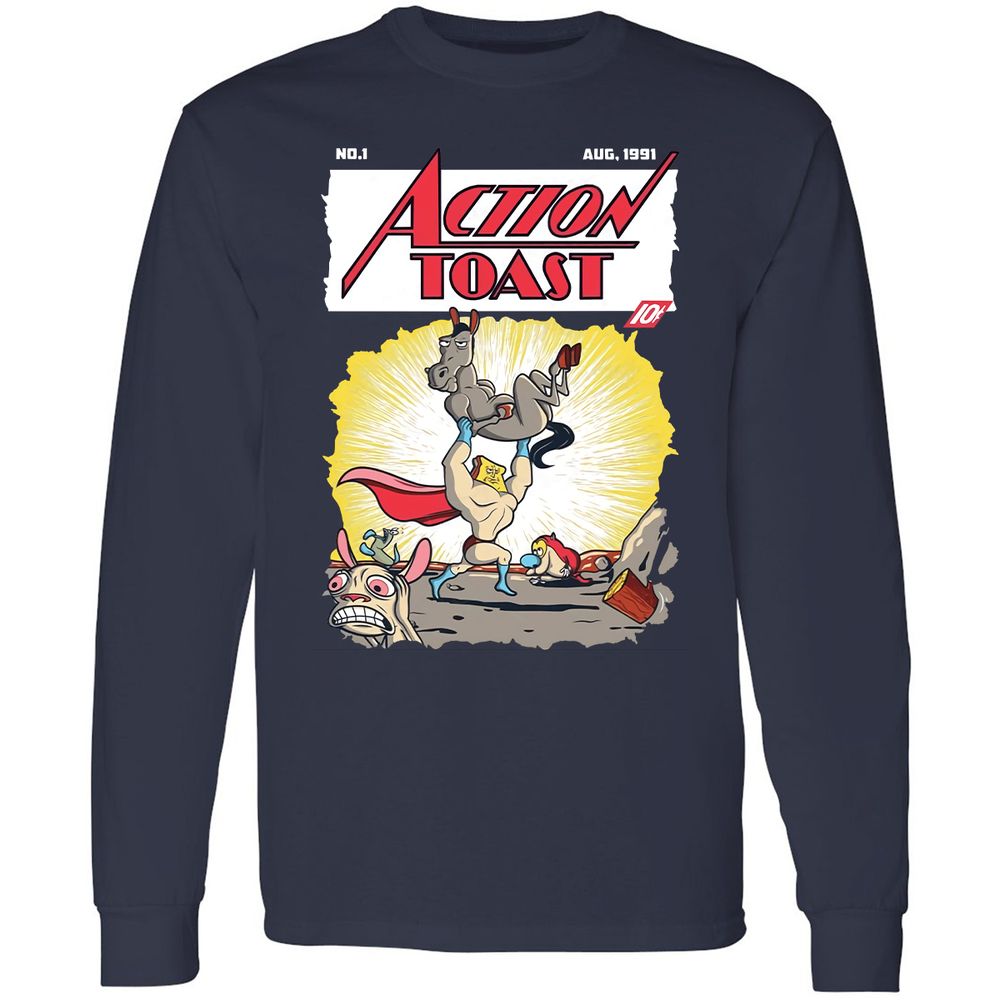 Long Sleeve T-Shirt - 69NGTHRT - Navy - 2
