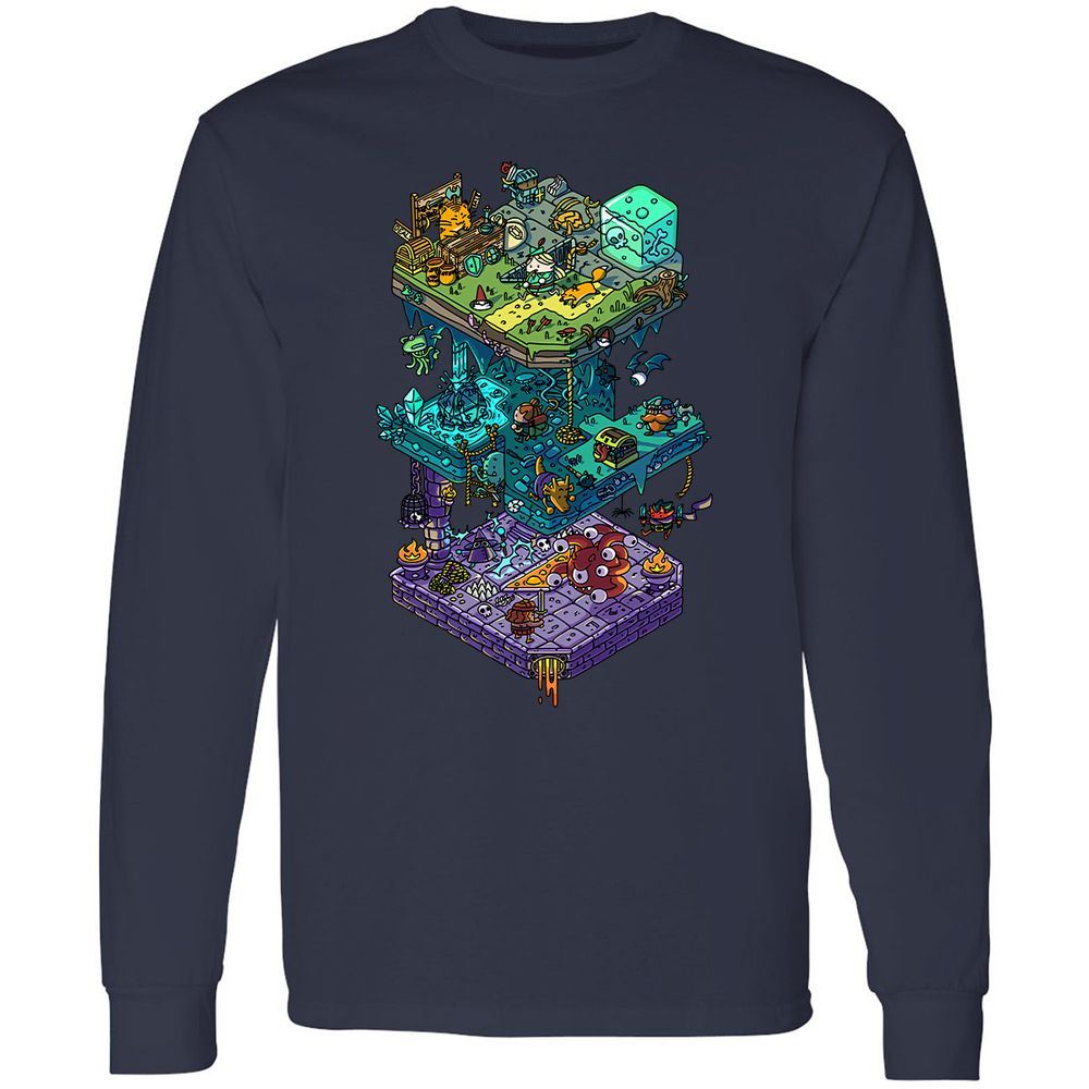 Long Sleeve T-Shirt - KKJD7CET - Navy - 2