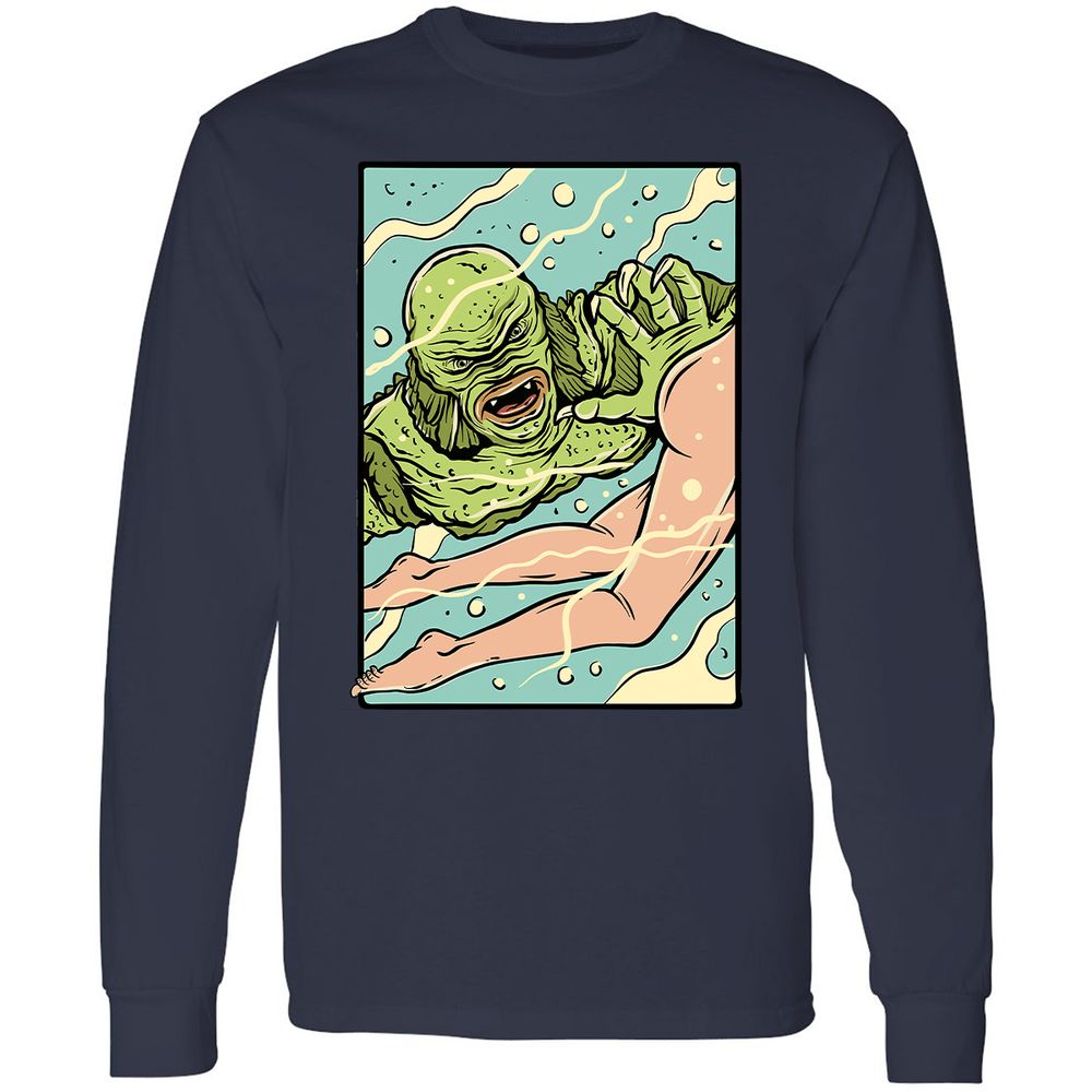 Long Sleeve T-Shirt - 2MUST22W - Navy - 2