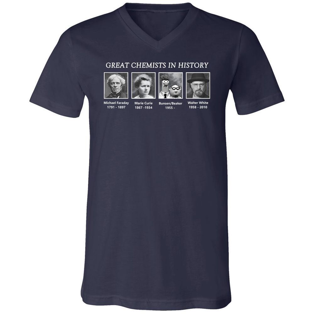 Unisex V-Neck T-Shirt - AY17SS1W - Navy - 2