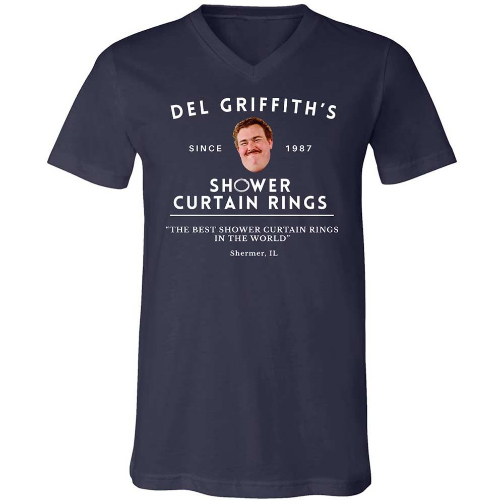 Unisex V-Neck T-Shirt - 6Z1ZKL6F - Navy - 2