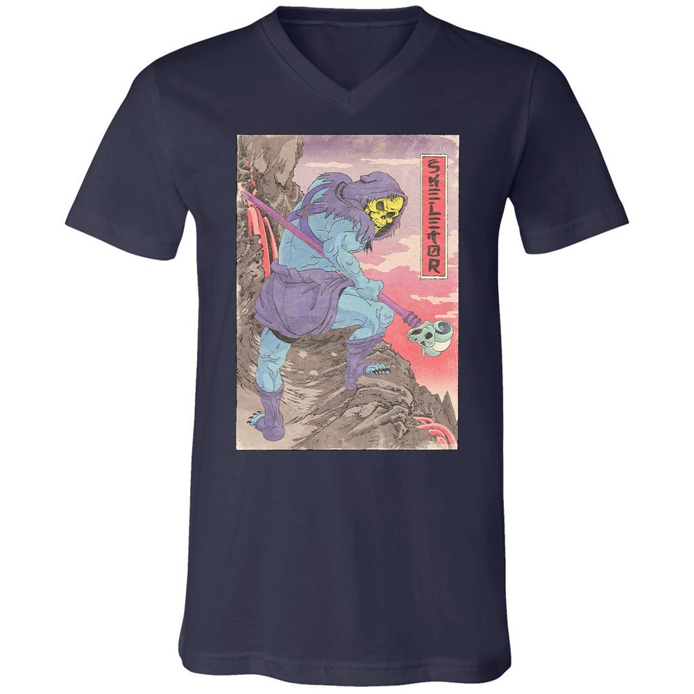 Unisex V-Neck T-Shirt - QTQ6VNSB - Navy - 2