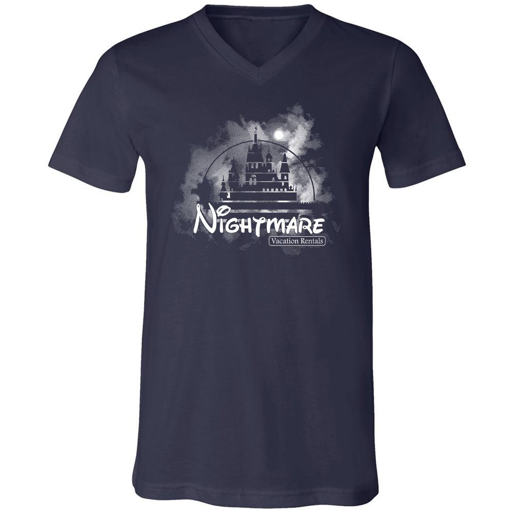 Unisex V-Neck T-Shirt - V5VL7HE7 - Navy - 2