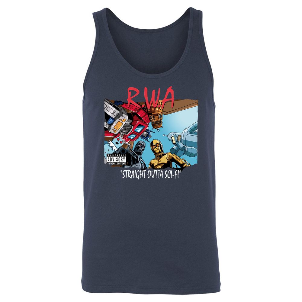Unisex Jersey Tank - B73SD5D3 - Navy - 2