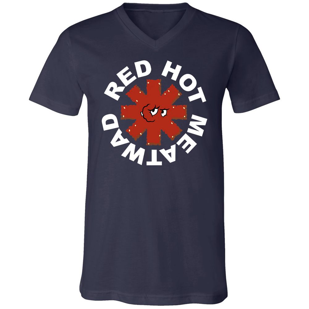 Unisex V-Neck T-Shirt - Z9ZL6VYN - Navy - 2