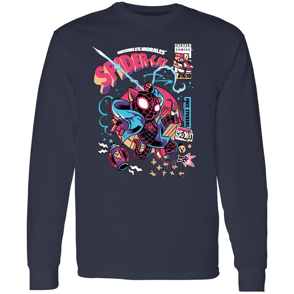 Long Sleeve T-Shirt - MVNJP713 - Navy - 2