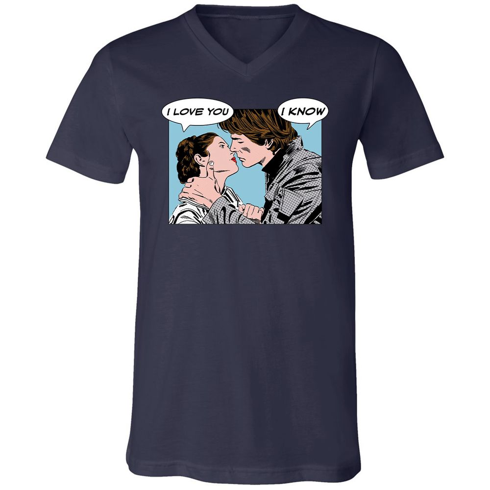 Unisex V-Neck T-Shirt - 2UYRGB6K - Navy - 2