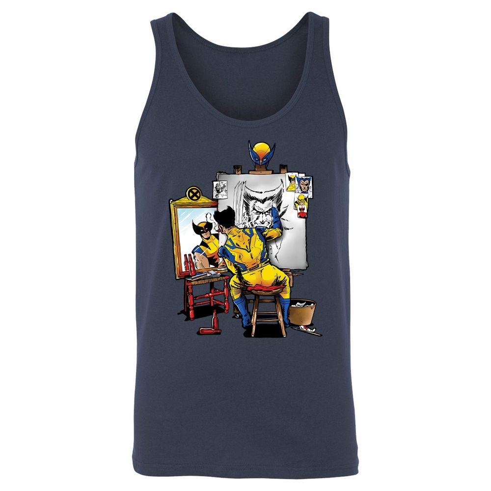 Unisex Jersey Tank - WDYBLAJN - Navy - 2