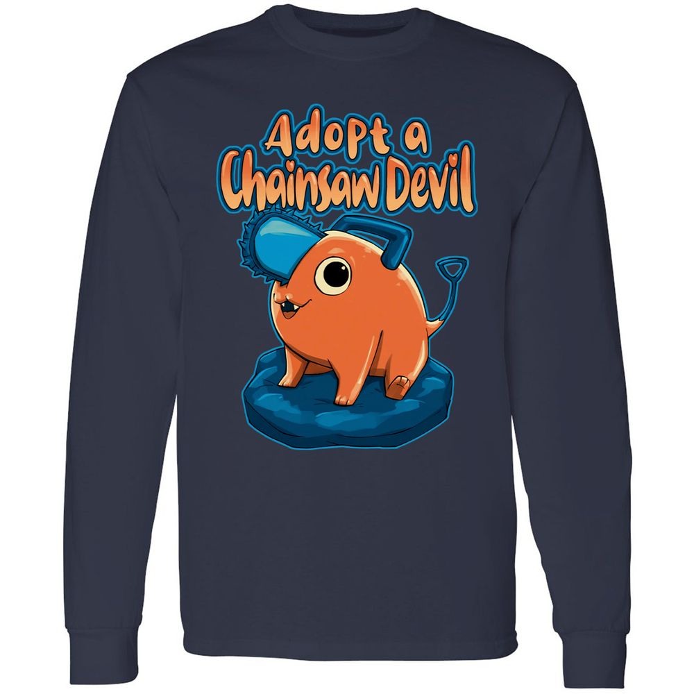 Long Sleeve T-Shirt - EW5YDDML - Navy - 2