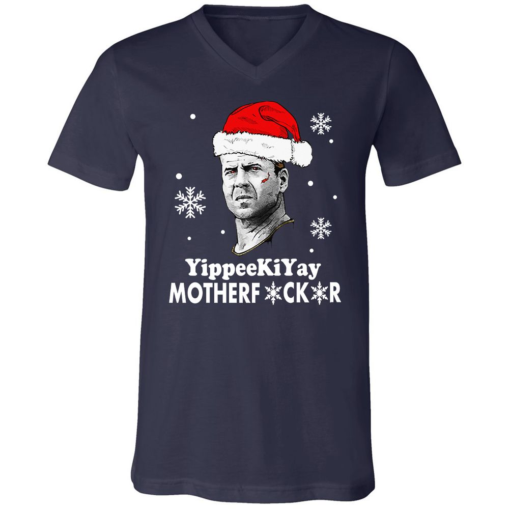 Unisex V-Neck T-Shirt - KFR82TCD - Navy - 2