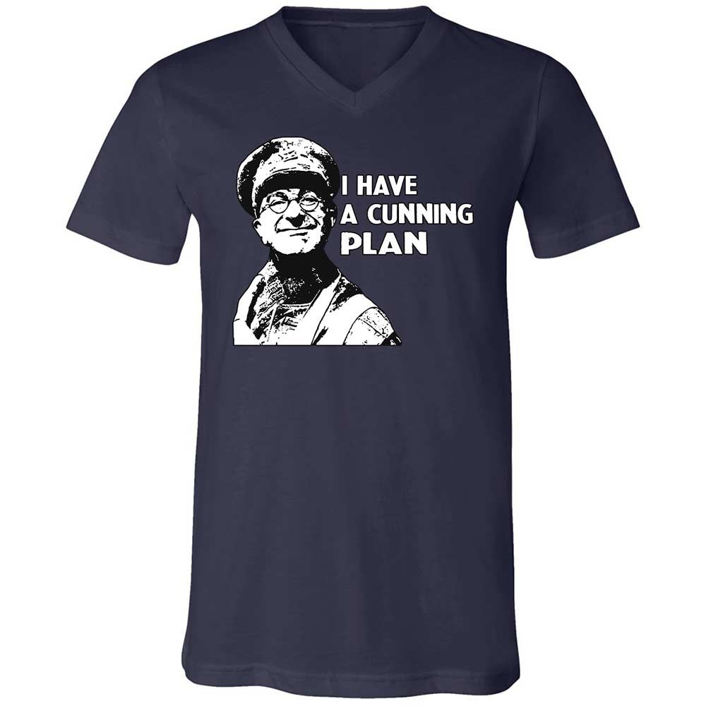 Unisex V-Neck T-Shirt - W3PSPYSB - Navy - 2