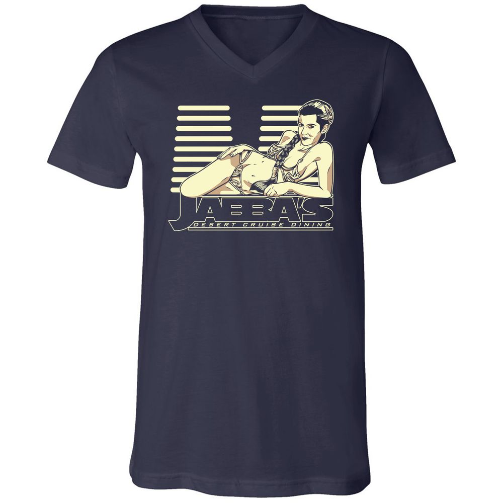 Unisex V-Neck T-Shirt - 9NFWGVYD - Navy - 2