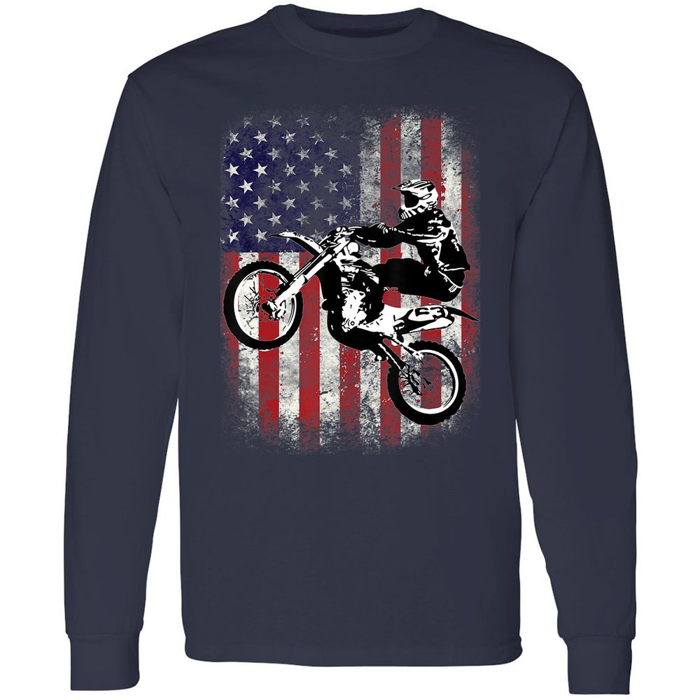 Long Sleeve T-Shirt - CQQT68G8 - Navy - 2