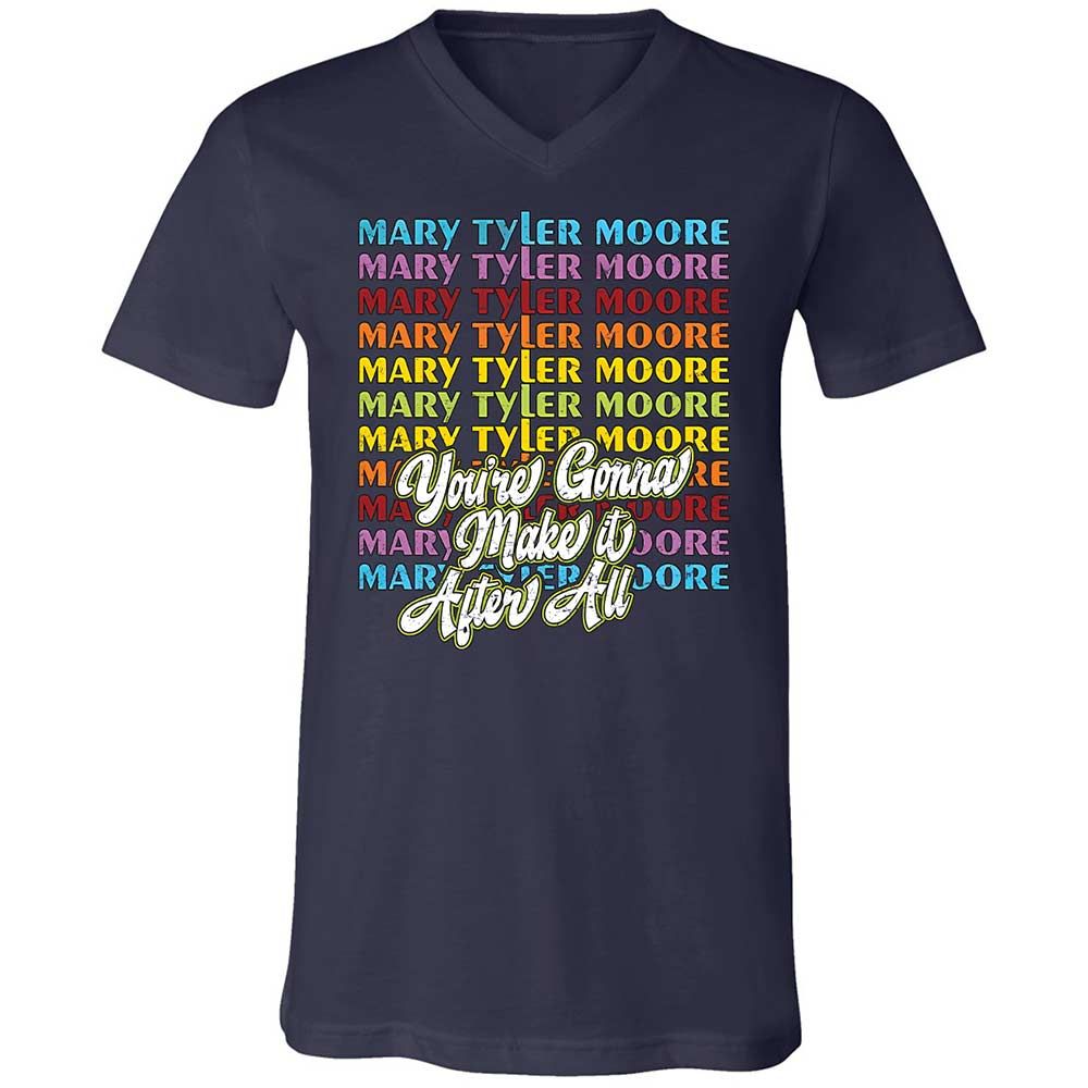 Unisex V-Neck T-Shirt - 3LEQDC4J - Navy - 2
