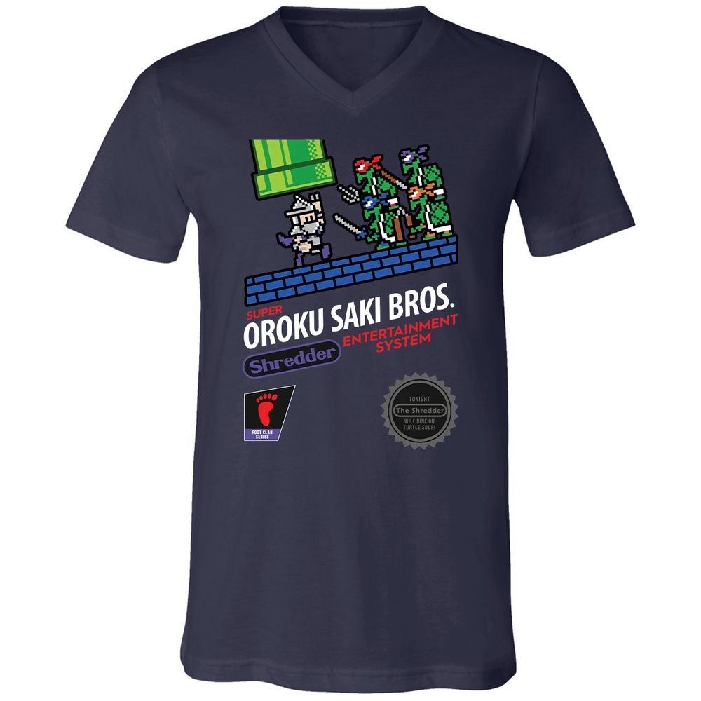 Unisex V-Neck T-Shirt - GQ11JWZG - Navy - 2